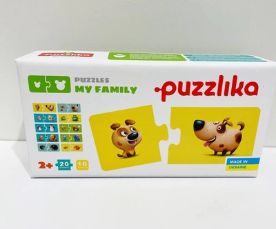 Пазлы картонные детские Puzzlika "Моя Семья" 20 деталей 13531
