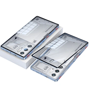 Протиударний чохол накладка Metal Glass для ZTE Red Magic 10 Pro / 10 Pro+ blue
