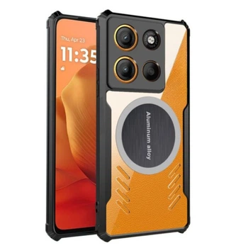 Чохол - накладка Acryl Cooling Armor для Motorola Moto G15 / G15 Power з металевою пластиною, Black