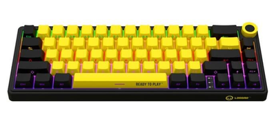 Клавіатура Lorgar KBP70MW Pro Wireless 65% Compact Black Yellow EN (LRG-KBP70MW-YL-US)