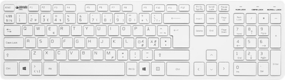 Klawiatura przewodowa Jobmate Slim USB Silver (7392489081032)