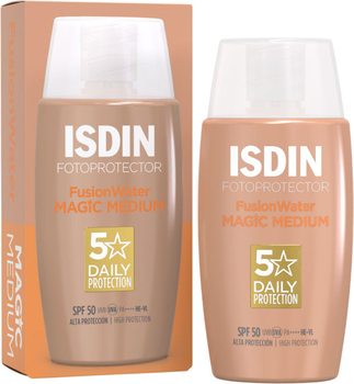 Сонцезахисний лосьйон Isdin Fusion Water Color Medium колоризуючий SPF50+ 50 мл (8429420306752)