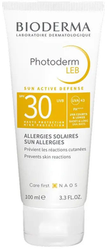 Сонцезахисний крем Bioderma Photoderm LEB для чутливої шкіри SPF30 100 мл (3701129808047)