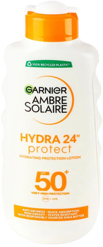 Сонцезахисне молочко Garnier Ambre Solaire Hydra24H SPF50+ 200 мл (3600542631709)