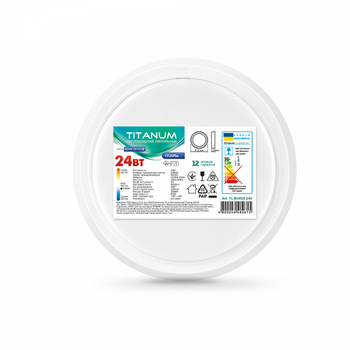 LED Светильник круглый накладной TITANUM 24W 5000K