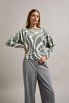 Светр жіночий MOODO 4522 XXL оливковий