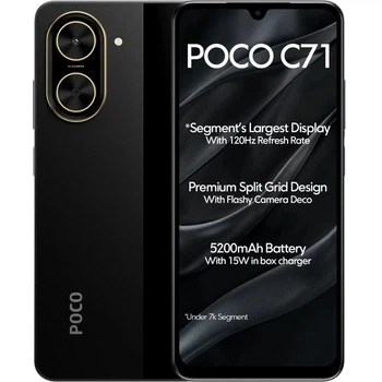 Смартфон Xiaomi Poco C71 3/64GB Black (no adapter) Europe