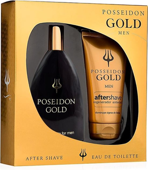 Набір для чоловіків Instituto Espanol Poseidon Gold Туалетна вода 150 мл + Лосьйон після гоління 150 мл (8411047151174)