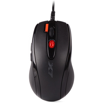 Мышь проводная компьютерная A4Tech X-710BK 2000dpi с сенсором Agilent и кнопкой 3xFire Black