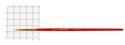 Кисть синтетика круглая Rosa Start №1 короткая ручка (18750101)
