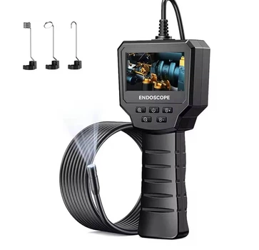 Портативний ендоскоп з кольоровим LCD-екраном 4.3”, гнучкий кабель 1 м, LED-підсвічування + комплект насадок