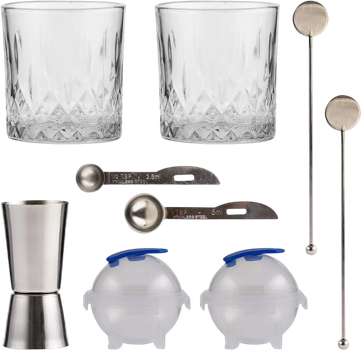 Zestaw do koktajli z whisky Ravenhead Entertain 10 elementów (5010853281483)