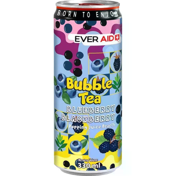 Напій безалкогольний Ever Aid Bubble Tea Blueberry Blackberry 330 мл