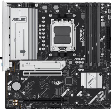 Материнская плата Asus PRIME B850M-A Wi-Fi (sAM5, AMD B850, PCI-Ex16)