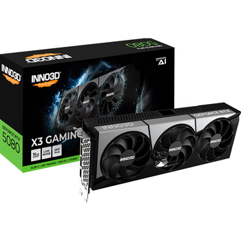 Видеокарта Inno3D GeForce RTX 5080 X3 Gaming OC (G50803-16D7X-17603930) UA [135604]
