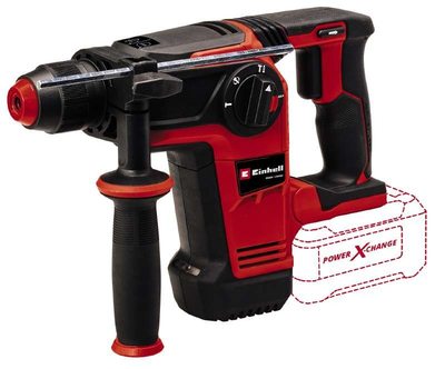 Перфоратор Einhell акумуляторний TP-HD 18/26LI BL - Solo, SDS-plus, PXC 18В, 2.6Дж, 0-1200об•хв, 5500уд•хв, безщітковий, 3кг, без АКБ та ЗП (4514265)