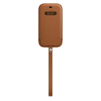 Чохол-кишеня Apple Leather Sleeve (AAA) wih MagSafe для iPhone 12 Pro Max Saddle Brown (ALS12PMSDBRWN)