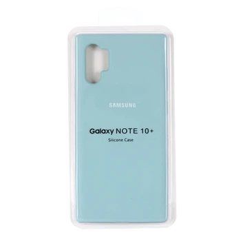 Чохол-накладка Silicone Case для Samsung Note 10+ (Full Protection) Ice Sea Blue (SCN10PICBL)