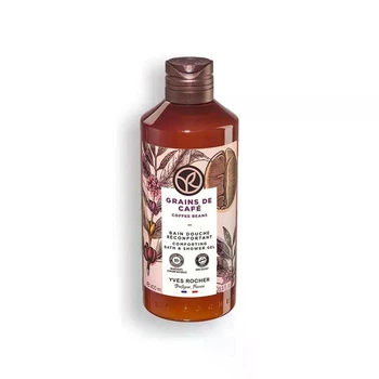 Гель для ванны и душа Зерновой кофе. Увлажнение и аромат кофе, Grains de Cafe Yves Rocher, 400 мл