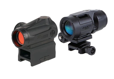 Комплект Sig Optics коллиматор ROMEO-MSR Gen II 2 MOA и магнифер JULIET3-MICRO 3X22MM