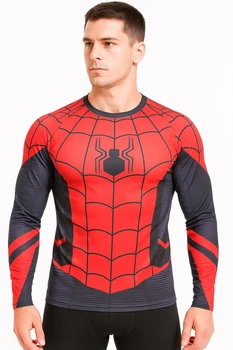 Рашгард Человек Паук Spider XL Jeccordi красный