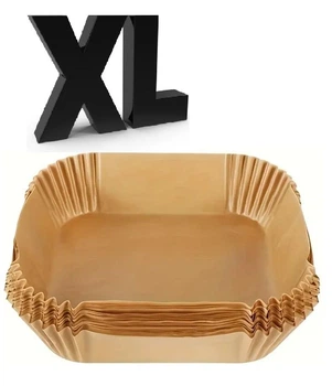Великі пергаментні форми для аерогрилю XL ! 20 (23)х4.5 см, 15 штук в упаковці (вкладки, серветки)