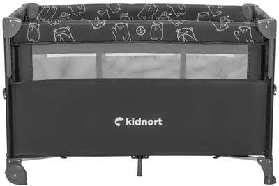 Дорожнє ліжечко Kidnort Näste темно-сірий меланж (DK-070637) (5902983624769)