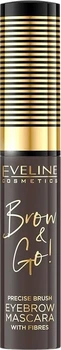 Туш для брів Eveline Brow & Go! Eyebrow Mascara 02 Dark 6 мл (5901761997590)