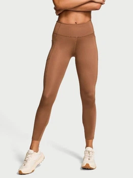 Спортивные леггинсы для фитнеса высокие женские Victoria's Secret 250733310 L Коричневые (1159832371)