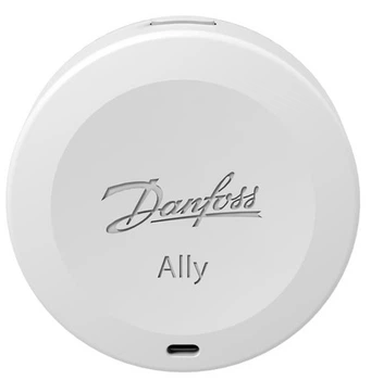 Датчик Danfoss Ally Room Sensor, кімнатний, виносний, CR2450, Zigbee, білий