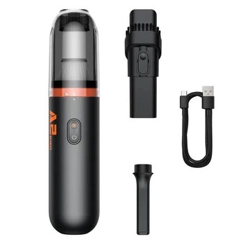Автомобільний портативний пилосос Baseus A2 Pro Car Vacuum Cleaner 2000 mAh, 80W, 20min, 6000Pa, ручний акумуляторний (VCAQ040001) Black