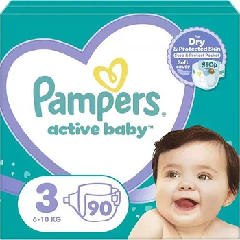 Підгузки Pampers Active Baby, розмір 3 (6-10 кг), 90 шт