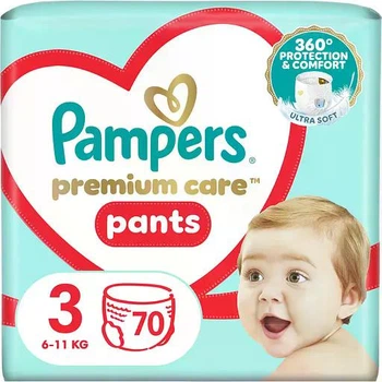 Підгузки-трусики Pampers Premium Care Pants размер 3 (6-11 кг), 70 шт