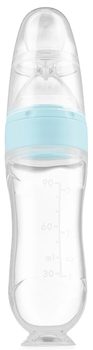 Butelka do karmienia Kidnort Retter Moln z łyżką silikonowa Niebieska 90 ml (5902983624356)