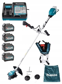 Мотокоса аккумуляторная Makita UR002G BEO4 (350 мм, 3500-6500 мин-1, 2.4 мм, 550 Вт, BL, XGT 40В, комплект)