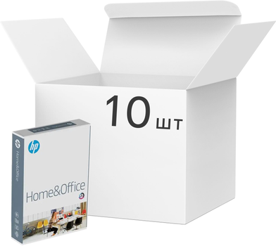Упаковка бумаги офисной HP Home & Office A4 80 г/м2 класс C 500 листов х 5 пачек х 2 шт (HP.A4.80.HO-5) 