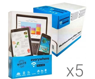 Упаковка бумаги офисной Everywhere Printing paper А4 80г/м2 класс В 500 листов х 5 шт.