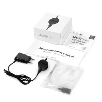Компрессор для аквариумов Collar Aqualighter aPUMP MINI бесшумный до 40 л Черный (15276)