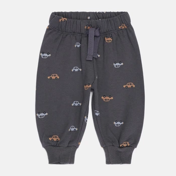 Детские теплые спортивные штаны-джоггеры для мальчика H&M 1176634p13 50 см Серые (KC1000000048559)