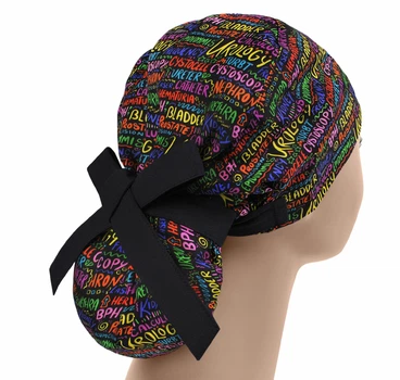 Медична шапочка жіноча PonyTopHat універсальна принт Урологія