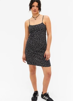 Платье Monki 32 черно белый цветы 28051137725