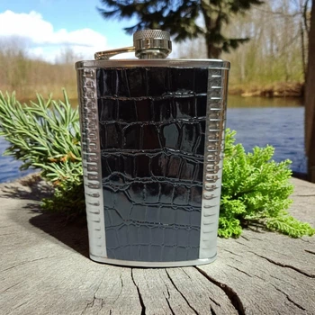 Фляга Hip Flask Snake GDA-9/9Black 9Oz/266ml з нержавіючої сталі