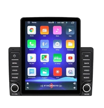 Универсальная Mагнитола 1001A, 9.7'' AHD Tesla Style Android-12 Carply Fan