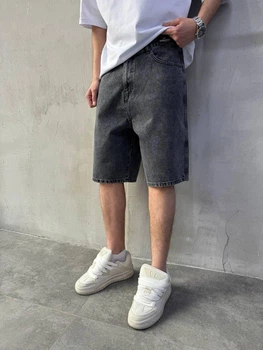 Мужские джинсовые шорты Difransel Baggy 34 серые