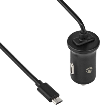 Ładowarka samochodowa Nedis Car Charger Micro USB 12V 2.4A 12W Black (CCHAM240ABK)
