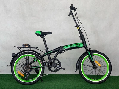 Велосипед складаний Ardis City Folding 20”, 7 швидкостей Shimano чорно-зелений