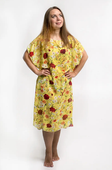 Пляжная шифоновая туника парео Калипсо One Size 112*72 см желтый