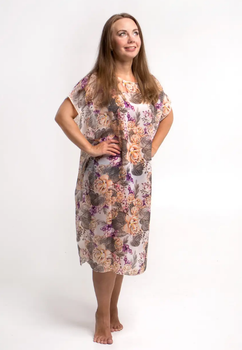 Пляжная шифоновая туника парео Калипсо One Size 112*72 см пудровый