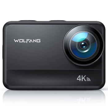 Экшн-камера WOLFANG GA400 / 170° / 24Мп / 4К / 60fps / WiFi / Влагозащищенная / Черный Б/В