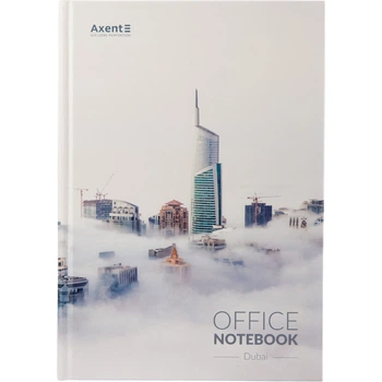 Книга записна Axent City Dubai 8423-23-A, A4, 210x295 мм, 192 аркуша, клітинка, тверда обкладинка